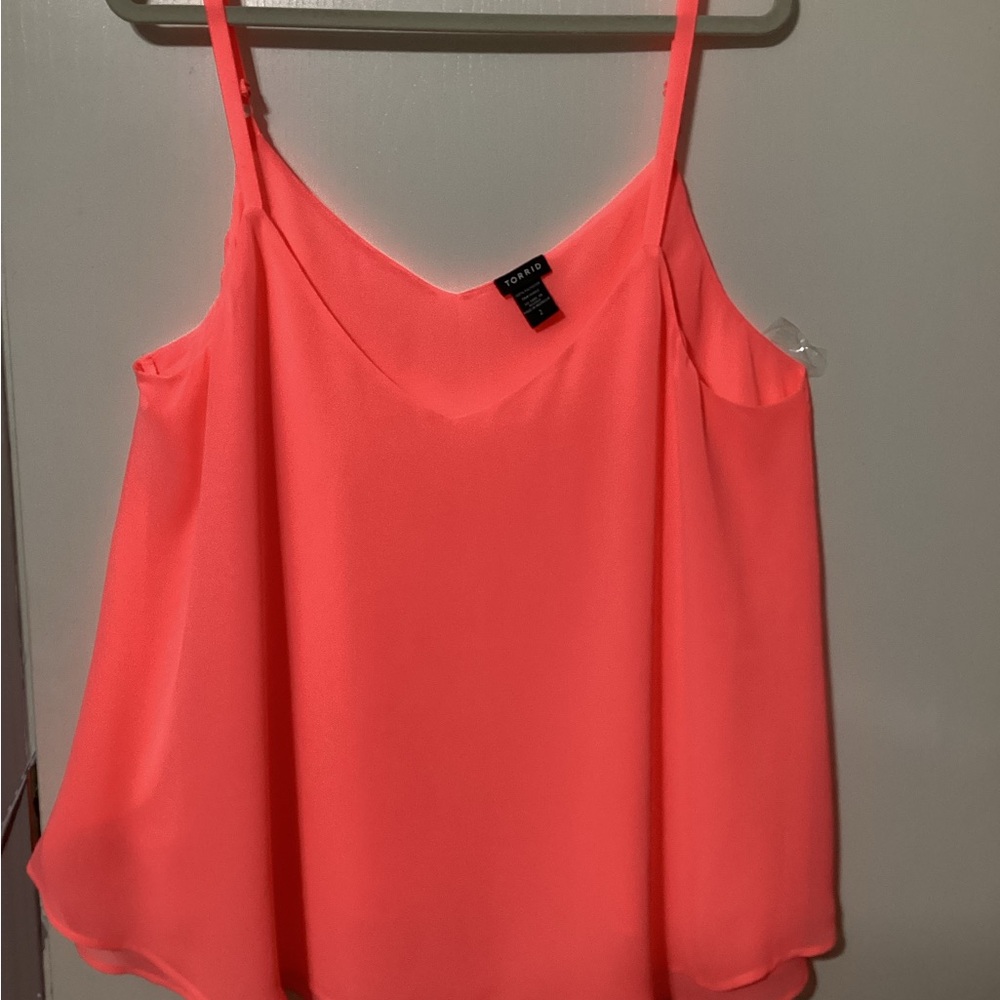 Chic Coral Camisole Top